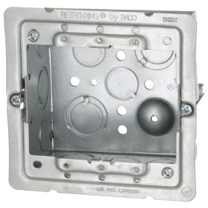 RACO RACO 232-OW Square Box, Steel, 30.3 cu-in Capacity with (8) Knockouts
