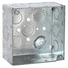 RACO RACO 232 Square Box, Steel, 30.3 cu-in Capacity, 2 Gangs, (16) Knockouts