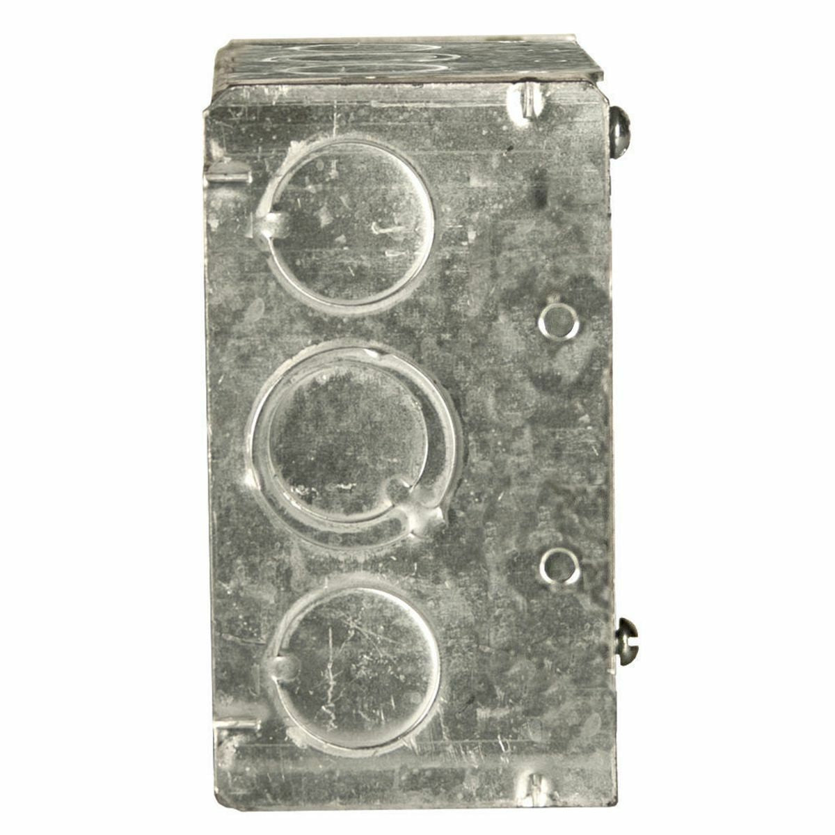 RACO RACO 232 Square Box, Steel, 30.3 cu-in Capacity, 2 Gangs, (16) Knockouts