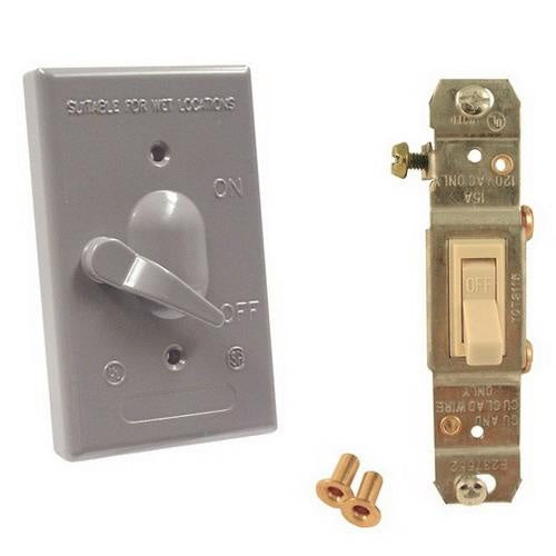 RACO Raco 5121-0 Weatherproof Cover Power Switch Cover 1 Gang