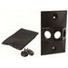 RACO Raco 5189-2 Powder Coated Die Cast 1-Gang Three Threaded Outlets Cluster Cover 4-19/32 Inch x 2-27/32 Inch Bronze