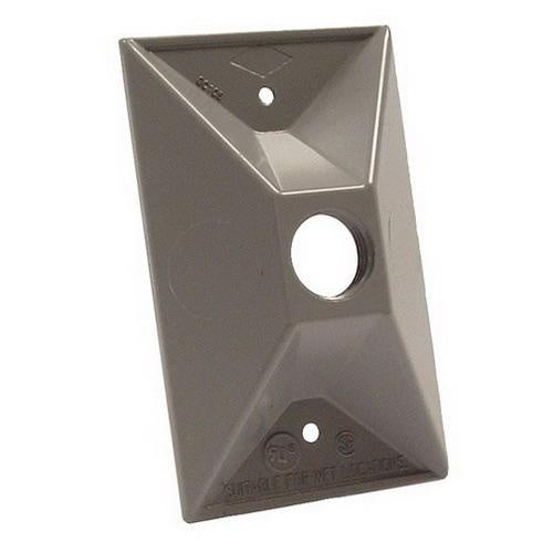 RACO Raco 5186-0 Powder Coated Die Cast Metal 1-Gang Cluster Cover 2-27/32 Inch x 4-19/32 Inch