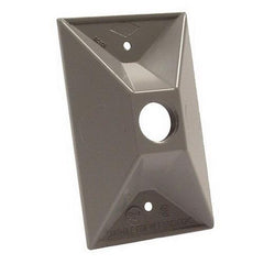 RACO Raco 5186-0 Powder Coated Die Cast Metal 1-Gang Cluster Cover 2-27/32 Inch x 4-19/32 Inch