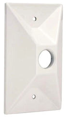 RACO Raco 5186-1 Powder Coated Die Cast Aluminum 1-Gang Rectangular Cluster Cover 2.844 Inch x 1.063 Inch x 4.594 Inch