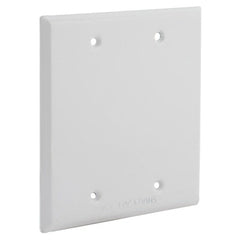 RACO Raco 5175-1 Powder Coated Aluminum Square Blank Cover 4-1/2 Inch x 4-1/2 Inch White