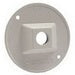 RACO Raco 5193-1 Powder Coated Die Cast 1-Gang One Threaded Outlets Cluster Cover 4-1/8 Inch