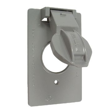 RACO BELL 5155-0 RAC 1G Vertical WP Cover 1.406 Dia