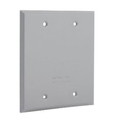 RACO Raco 5175-0 2-Gang Blank Cover Power Coated Gray