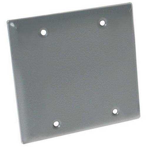 RACO Raco 5175-0 2-Gang Blank Cover Power Coated Gray