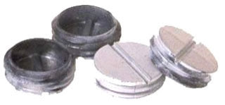 RACO Raco 5269-1 White Non-Metallic Round Slotted Weatherproof Closure Plug 1/2 Inch NPT