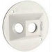 RACO Raco 5197-1 Powder Coated Die Cast 3-Gang Three Threaded Outlets Cluster Cover 4-1/8 Inch