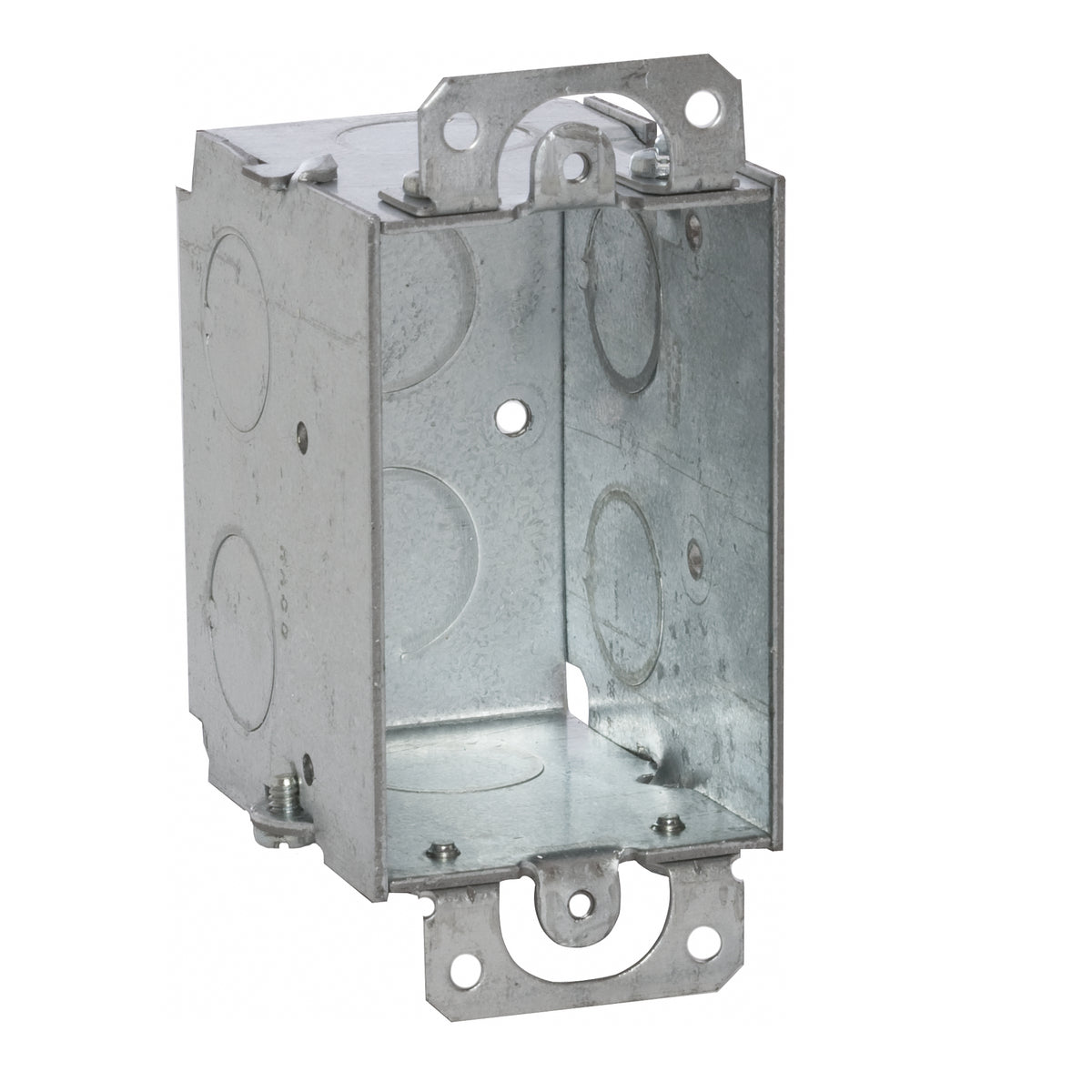 RACO RACO 500 1-Gang Metal Switch Box, Gangable with Knockouts, 2 Inch x 3 Inch