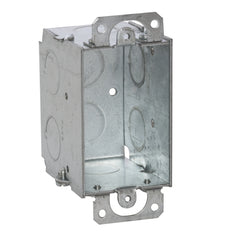 RACO RACO 500 1-Gang Metal Switch Box, Gangable with Knockouts, 2 Inch x 3 Inch