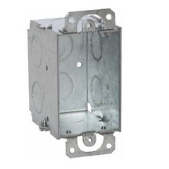 RACO RACO 500 1-Gang Metal Switch Box, Gangable with Knockouts, 2 Inch x 3 Inch