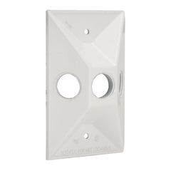 RACO Raco 5189-1 Powder Coated Die-Cast 1-Gang Cluster Cover 4-19/32 Inch x 2-27/32 Inch