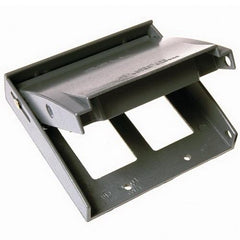 RACO Raco 5045-0 Powder Coated Die Cast Aluminum 2-Gang Padlockable Self-Closing Device Cover 4-9/16 Inch x 1-3/16 Inch x 4-1/2 Inch