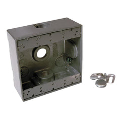 RACO Raco 5333-0 Weatherproof Electrical Box With Lug 4-1/2 Inch x 4-1/2 Inch x 2 Inch