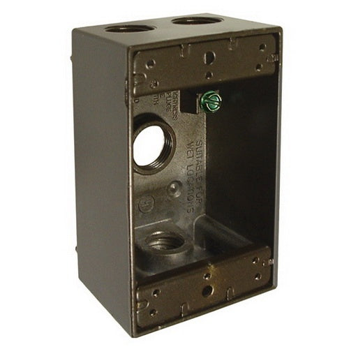 RACO Raco 5320-2 Weatherproof Electrical Box With Lug 2-3/4 Inch x 4-1/2 Inch