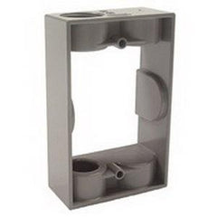 RACO Raco 5403-0 Powder Coated Die Cast Aluminum 1-Gang Extension Adapter 5-1/4 Inch x 3-1/2 Inch x 1-1/2 Inch