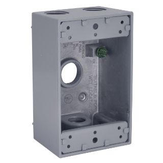 RACO Raco 5321-0 RAC 1-Gang Weatherproof Electrical Box 2-3/4 Inch x 4-1/2 Inch NEMA 3R
