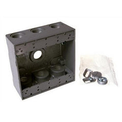 RACO Raco 5348-0 Weatherproof Electrical Box With Lug 4-1/2 Inch x 4-1/2 Inch x 2 Inch
