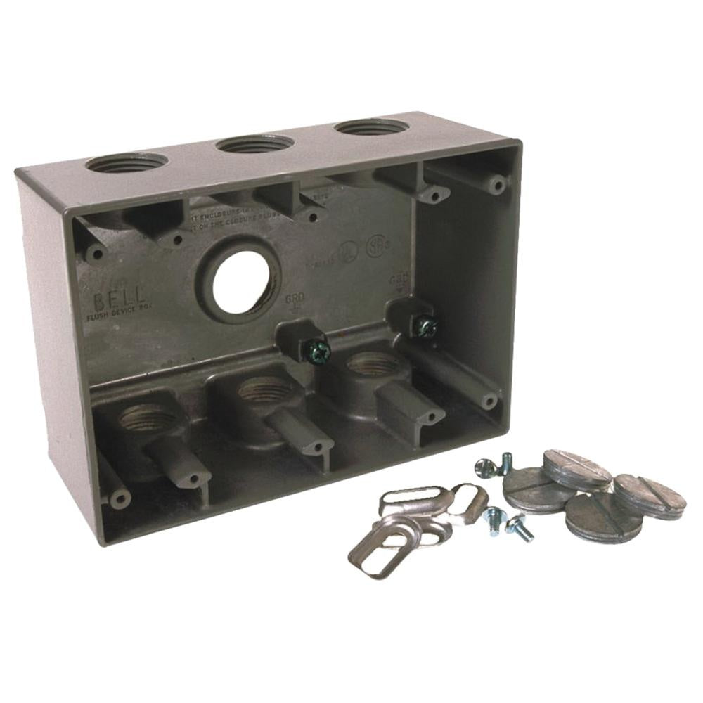 RACO BELL 5390-0 RAC 3G WP DEEP BOX 7 3/4 IN. OUTLETS