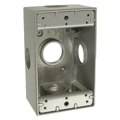 RACO Raco 5332-0 Powder Coated Die Cast Aluminum 1-Gang Weatherproof Electrical Box With Lug 2-3/4 Inch x 4-1/2 Inch x 2 Inch