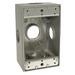 RACO Raco 5332-0 Powder Coated Die Cast Aluminum 1-Gang Weatherproof Electrical Box With Lug 2-3/4 Inch x 4-1/2 Inch x 2 Inch