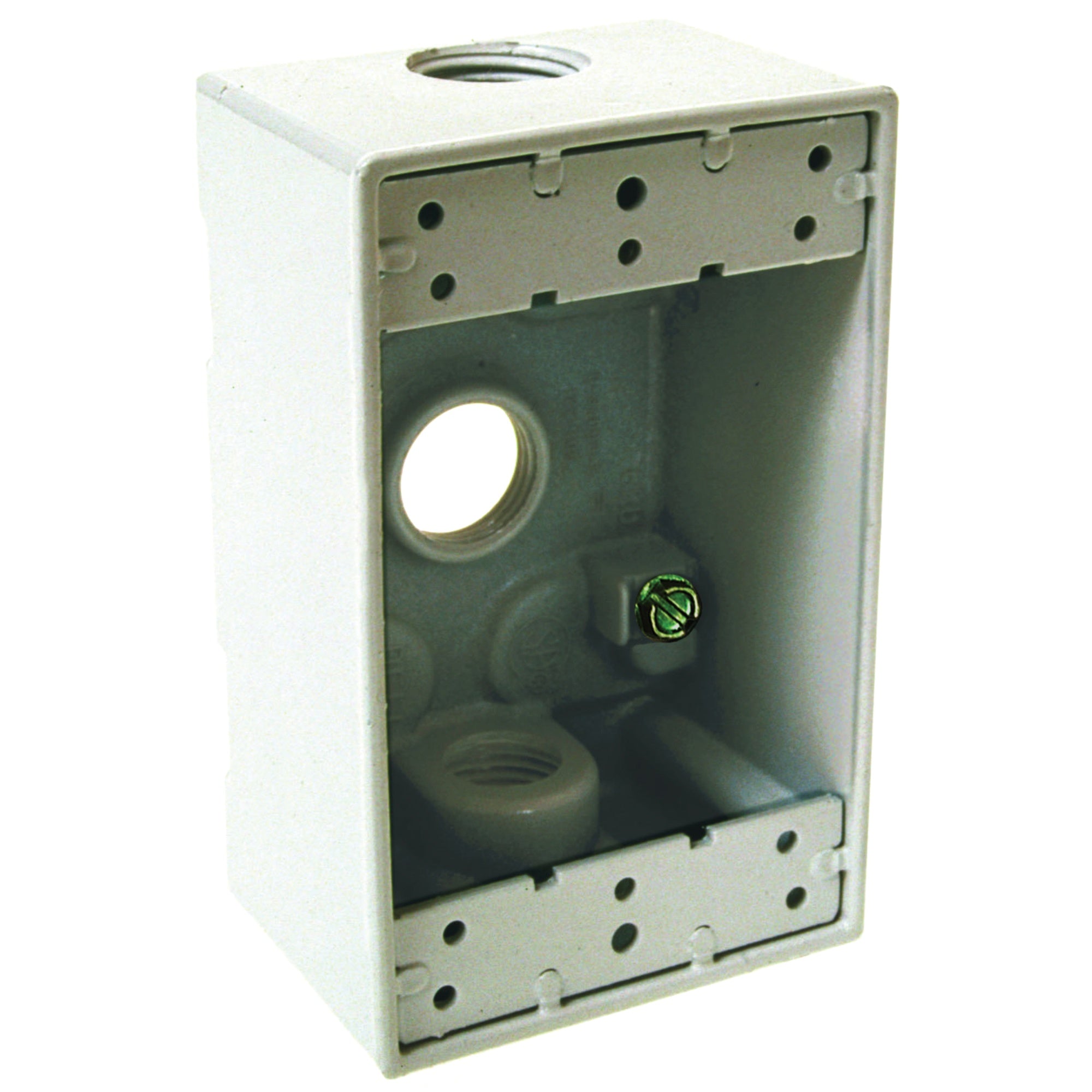 RACO Raco 5320-1 Die Cast Aluminum Weatherproof Outlet Box 2-3/4 Inch x 4-1/2 Inch x 2 Inch