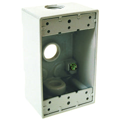 RACO Raco 5320-1 Die Cast Aluminum Weatherproof Outlet Box 2-3/4 Inch x 4-1/2 Inch x 2 Inch