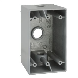RACO BELL 5385-0 RAC 1G WP Deep Box 3 1/2 In Outlets