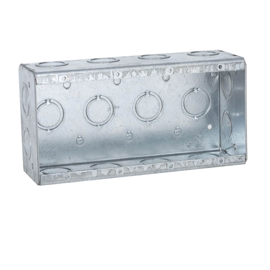 RACO RACO 693 4 Gang Masonry Box Non-Gangable 2-1/2 Inch 63.5CU-IN
