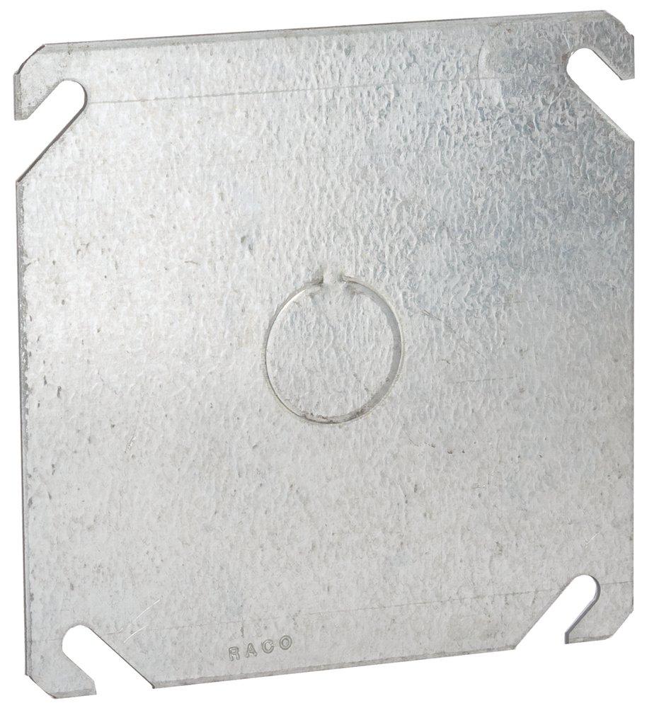 RACO RACO 753 COVER BOX 4IN 4IN BLACK STAMPED STL