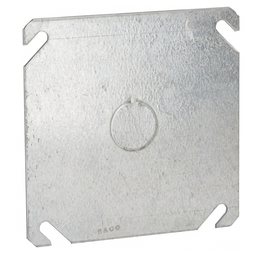 RACO RACO 753 COVER BOX 4IN 4IN BLACK STAMPED STL