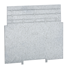RACO RACO 707RAC 4 x 4 x 2-1/8 Inch Pre-Galvanized Steel Square Box Low Voltage Partition