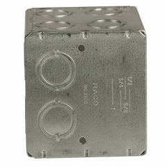 RACO RACO 696 Masonry Bx. Nongangable w/Conduit KO's 3-1/2 In. Deep 2-Gang