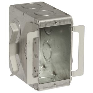 RACO RAC0 695B 1-Gang Block-Loc Masonry Box NonGangable 3-1/2 in Deep Conduit KO's