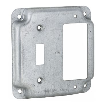 RACO RACO 814C COVER WORK EXP 4.19IN 4.19IN 1/2IN STL