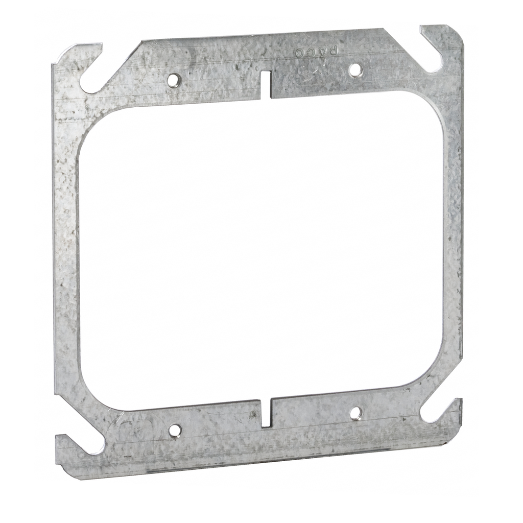 RACO RACO 791 Box Cover 2-Device Flat 4 in x 4 in Stamped Steel