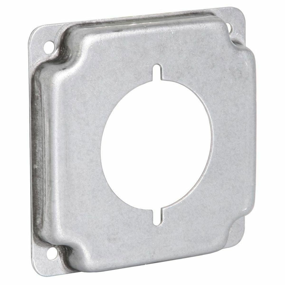 RACO RACO 810C 1-Gang Metal 30-50 Amp Receptacle Cover 4.19 Inch Square