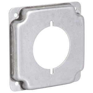 RACO RACO 810C 1-Gang Metal 30-50 Amp Receptacle Cover 4.19 Inch Square