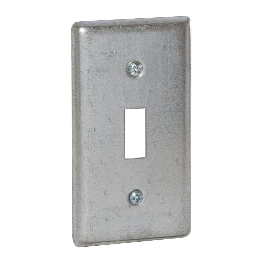 RACO RACO 865 Handy Box Cover Flat 4-3/16 in L x 2-5/16 in W Toggle Switch