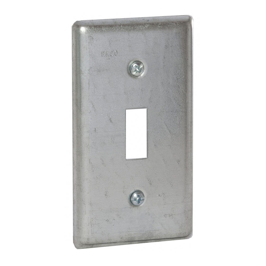 RACO RACO 865 Handy Box Cover Flat 4-3/16 in L x 2-5/16 in W Toggle Switch