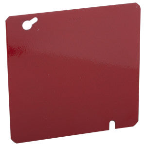 RACO RACO 911-11 Life Safety Square Cover Red 4-11/16 in Square Flat Cover