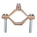 SEPCO Sepco 34B Bronze Ground Clamp With Steel Screws 1-1/4 - 2-Inch Pipe 10-AWG Solid - 2-AWG Stranded