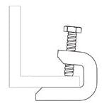 NVENT Erico BC200 Beam Clamp 1/4 Inch Load Capacity 100 Lb