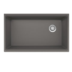 FRANKE Franke MAG11031OW-SHG-WKC Maris Undermount 33-in x 19.31-in Granite Single Bowl Kitchen Sink in Stone Grey