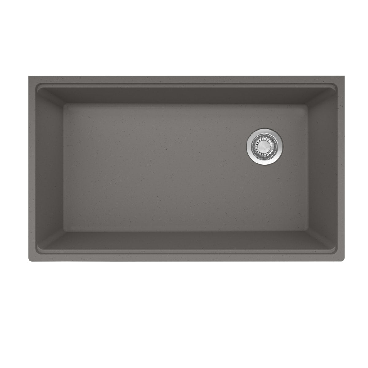 FRANKE Franke MAG11031OW-SHG-WKC Maris Undermount 33-in x 19.31-in Granite Single Bowl Kitchen Sink in Stone Grey