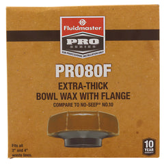 FLUIDMASTER Fluidmaster PRO80F Pro Series Wax Ring with Horn for 3 or 4 in Waste Lines