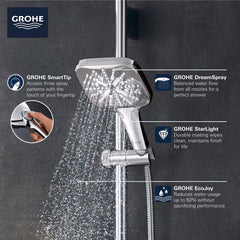 GROHE Grohe 26552GN0 Hand Shower - 3 Sprays, 1.75 gpm